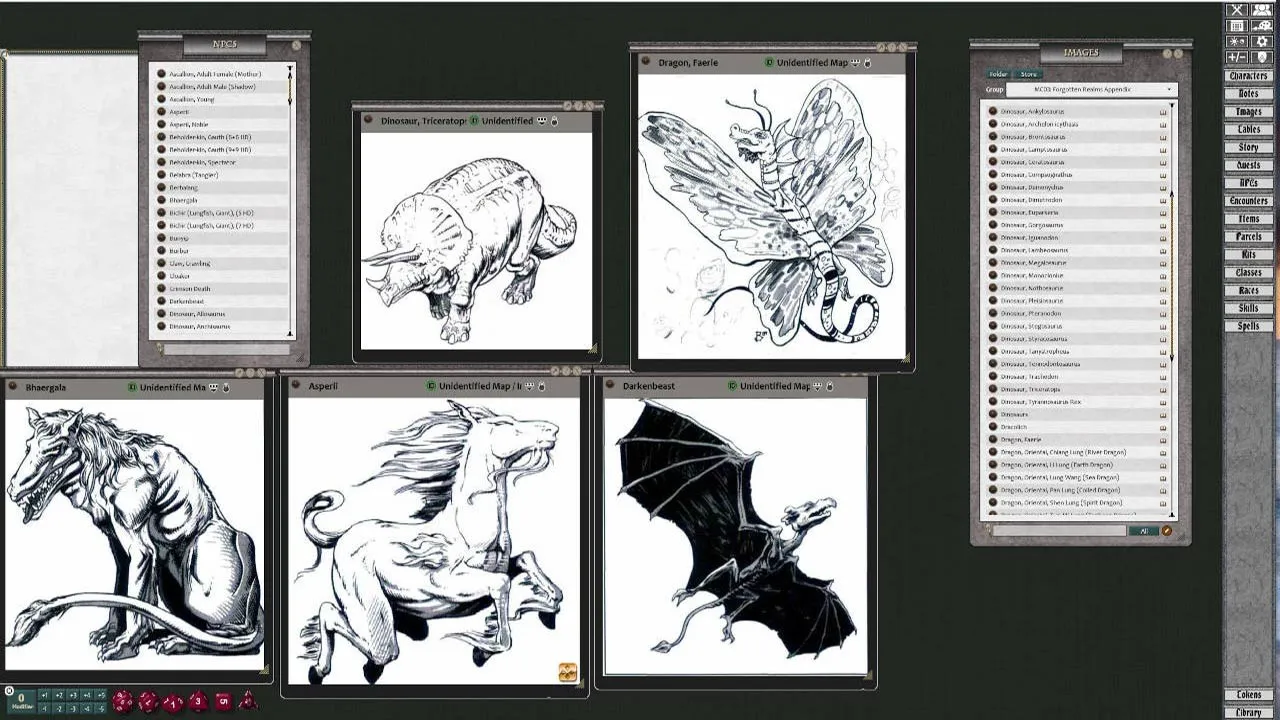 Fantasy Grounds - MC3 Monstrous Compendium Forgotten Realms Appendix (2e) Screenshot 1