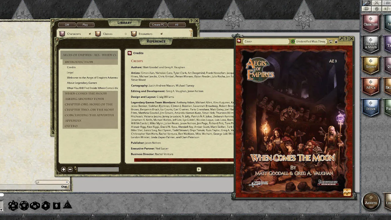 Fantasy Grounds - Aegis of Empires 3: When Comes the Moon (PFRPG) Screenshot 0