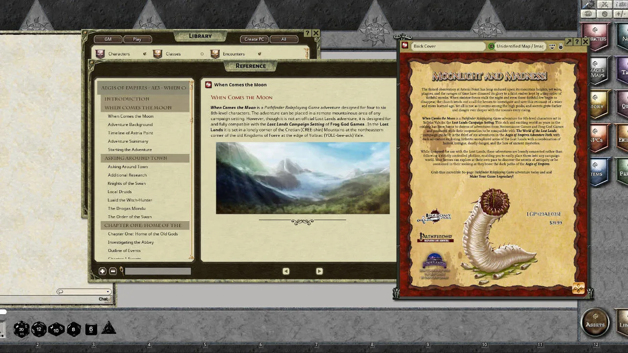 Fantasy Grounds - Aegis of Empires 3: When Comes the Moon (PFRPG) Screenshot 4