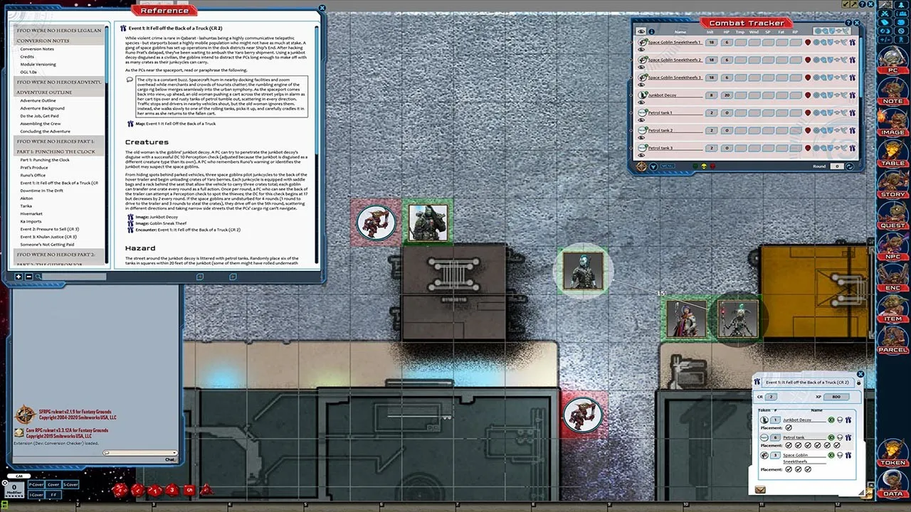 Fantasy Grounds - Starfinder RPG - Starfinder Adventure Path #34: We're No Heroes (Fly Free or Die 1 of 6) Screenshot 1
