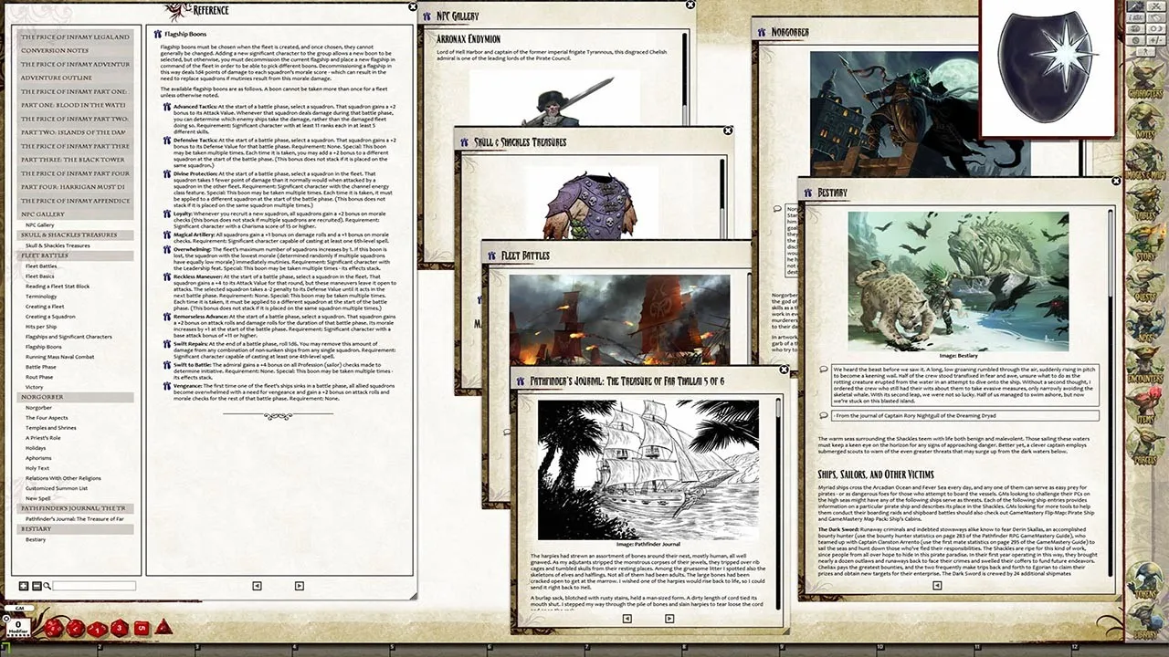 Fantasy Grounds - Pathfinder RPG - Skull & Shackles AP 5: The Price of Infamy Screenshot 1