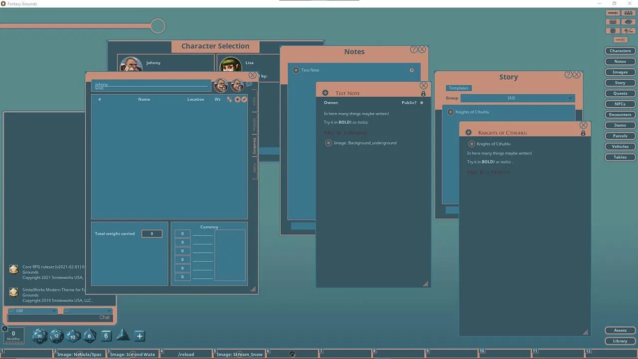 Fantasy Grounds - FG Theme - Modern Screenshot 3