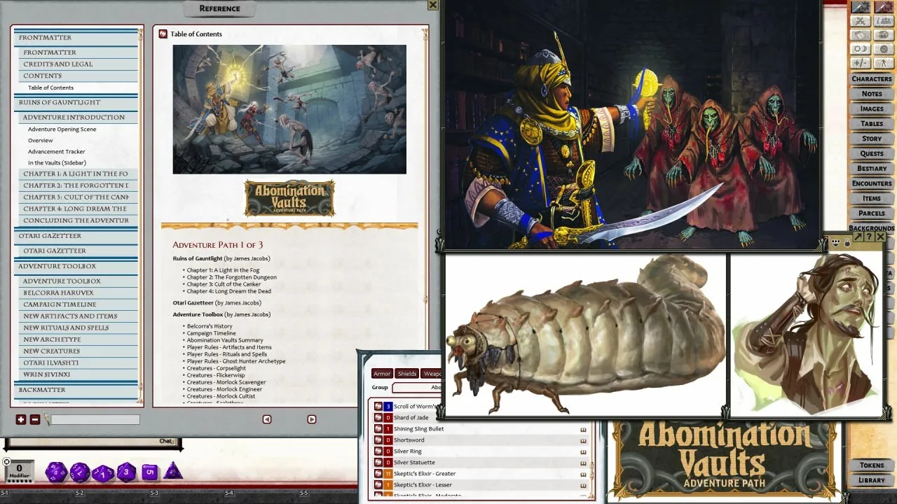 Fantasy Grounds - Pathfinder 2 RPG - Pathfinder Adventure Path #163: Ruins of Gauntlight (Abomination Vaults 1 of 3) Screenshot 1