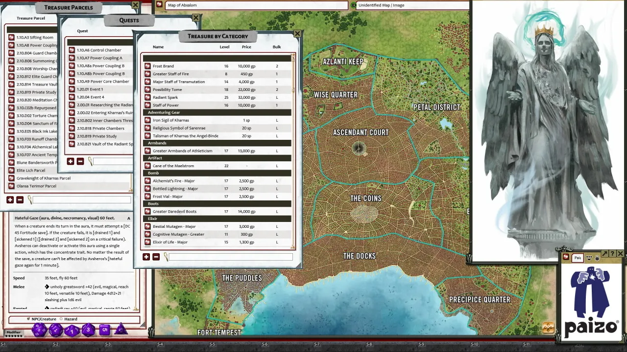 Fantasy Grounds - Pathfinder 2 RPG - Agents of Edgewatch AP 6: Ruins of the Radiant Siege Screenshot 4