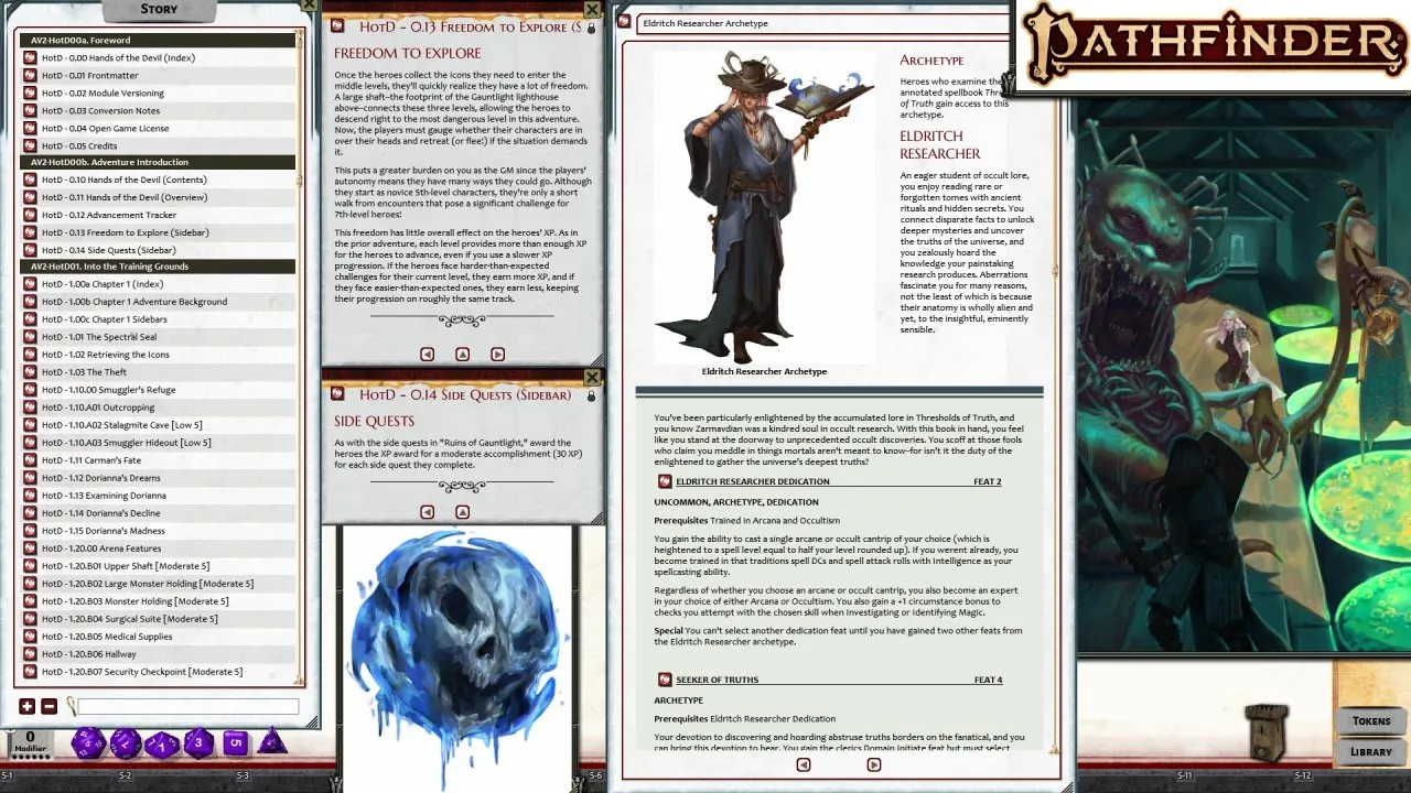 Fantasy Grounds - Pathfinder 2 RPG - Pathfinder Adventure Path #164: Hands of the Devil (Abomination Vaults 2 of 3) Screenshot 4