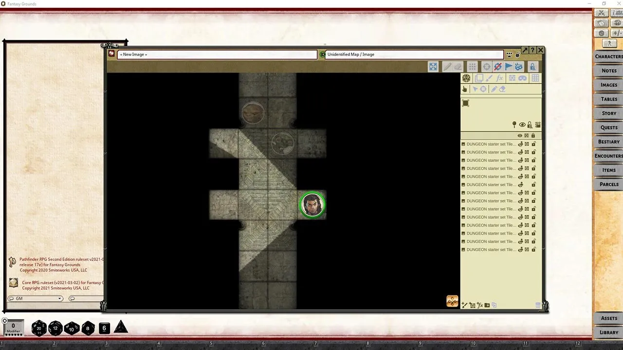 Fantasy Grounds - Pathfinder RPG - Pathfinder Flip-Tiles: Dungeon Starter Set Screenshot 1
