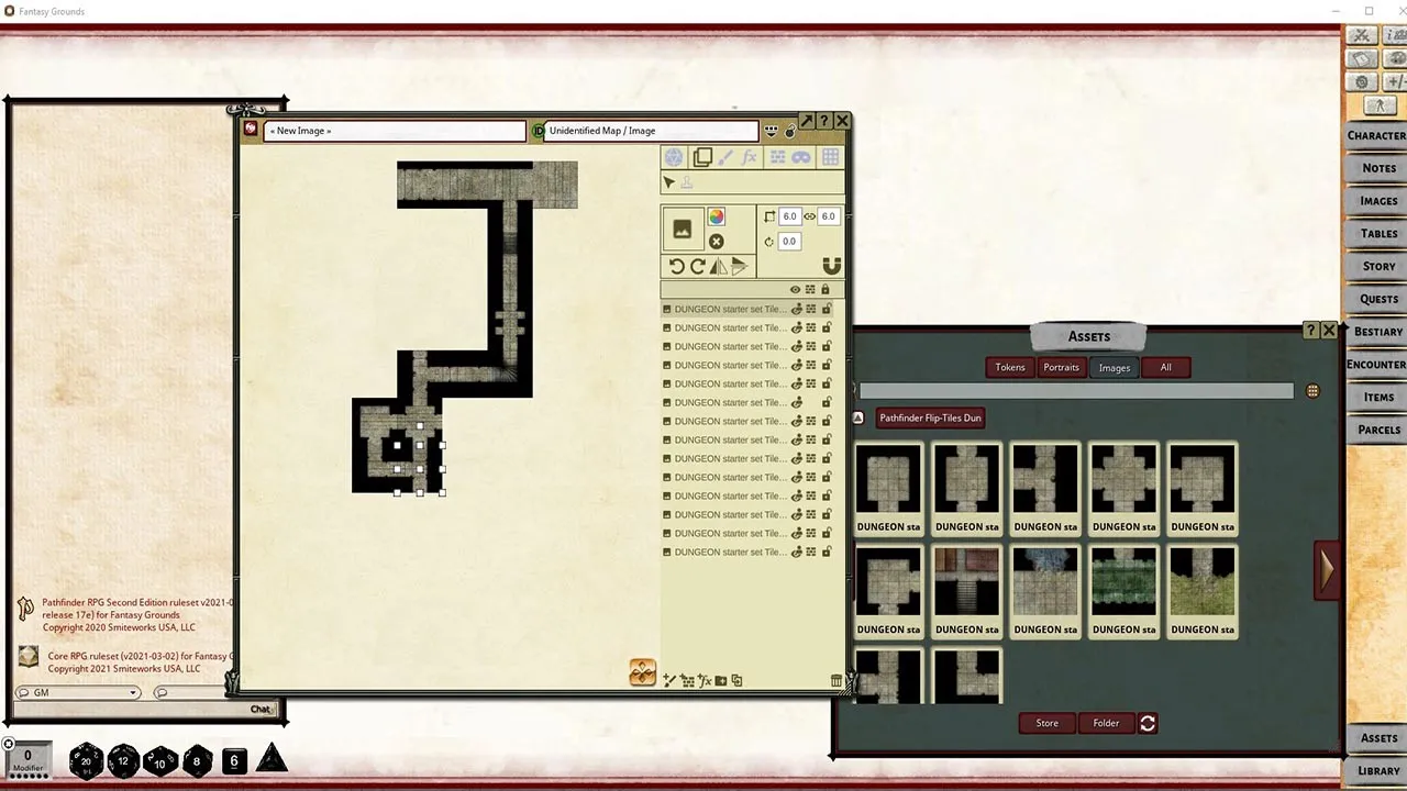 Fantasy Grounds - Pathfinder RPG - Pathfinder Flip-Tiles: Dungeon Starter Set Screenshot 0