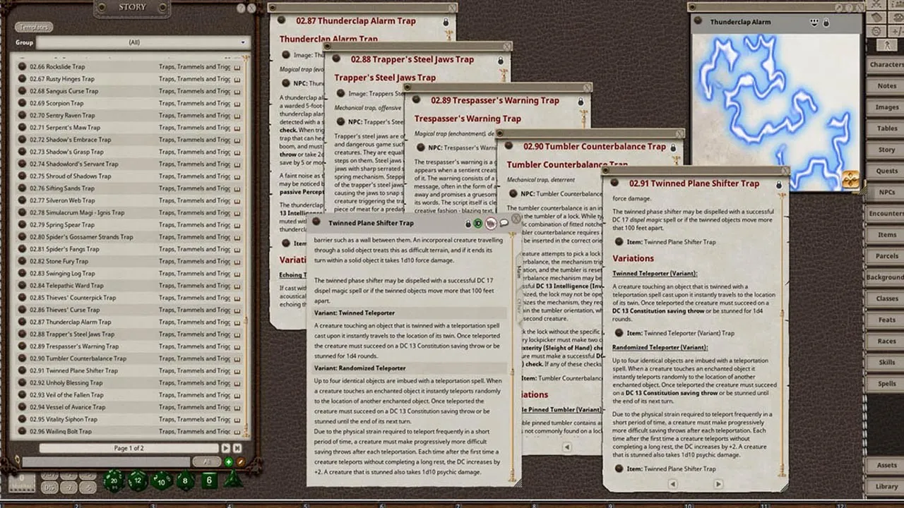 Fantasy Grounds - Traps, Trammels, and Triggers - Nefarious Devices for 5E Screenshot 4