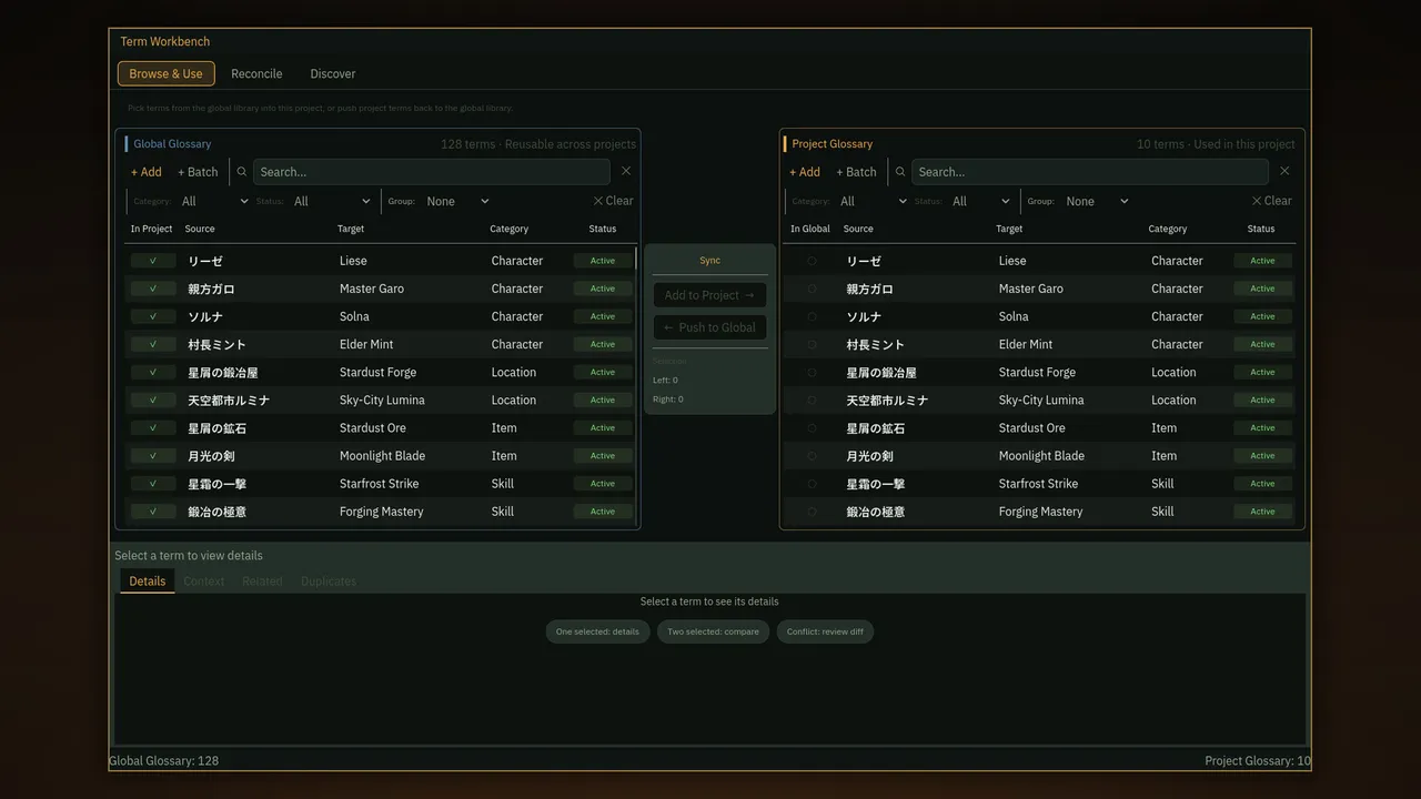 Goblin Forge — Game Localization Workbench Screenshot 3