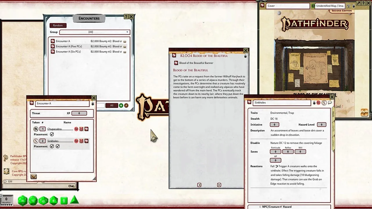 Fantasy Grounds - Pathfinder RPG - Pathfinder Bounty #2: Blood of the Beautiful Screenshot 3