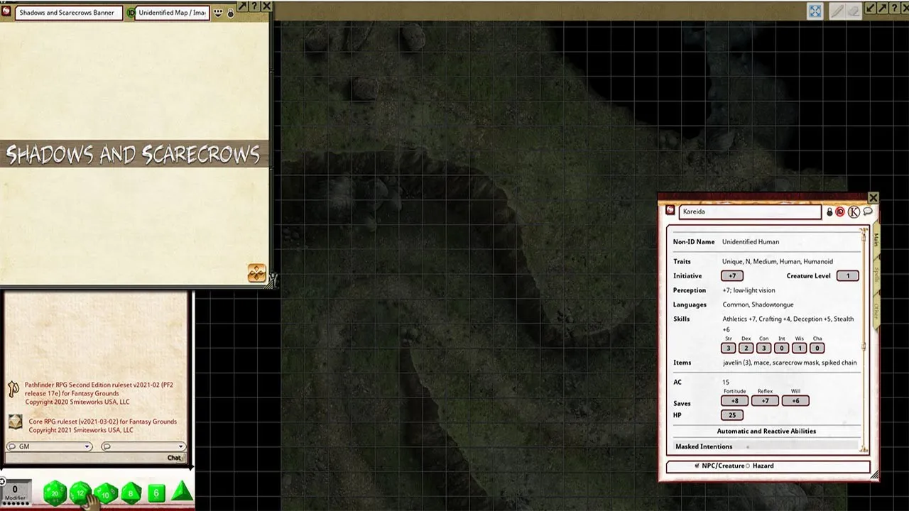 Fantasy Grounds - Pathfinder 2 RPG - Pathfinder Bounty #3: Shadows and Scarecrows Screenshot 0