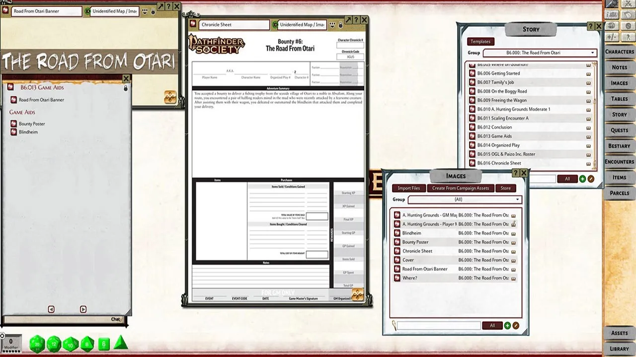 Fantasy Grounds - Pathfinder RPG - Pathfinder Bounty #6: The Road from Otari Screenshot 1