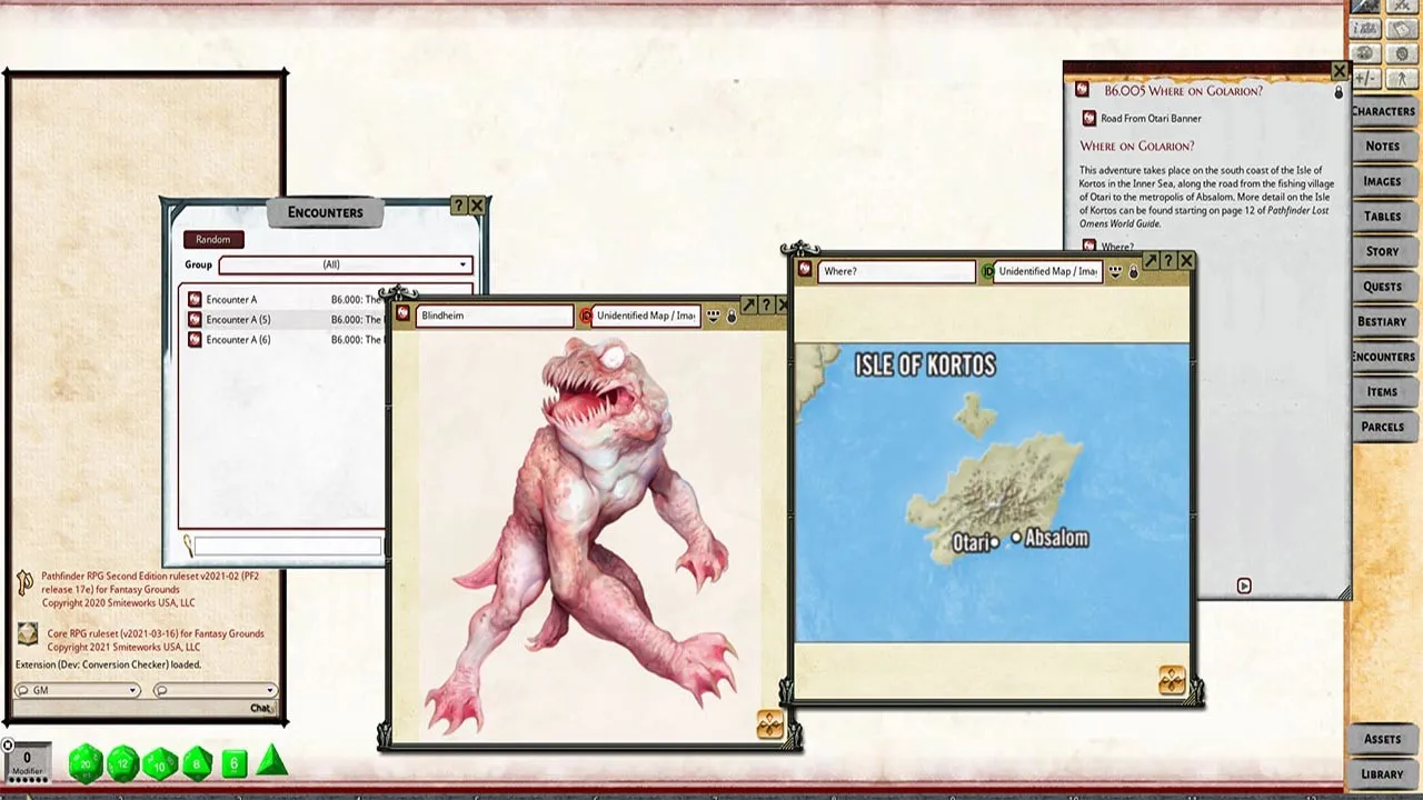 Fantasy Grounds - Pathfinder RPG - Pathfinder Bounty #6: The Road from Otari Screenshot 0