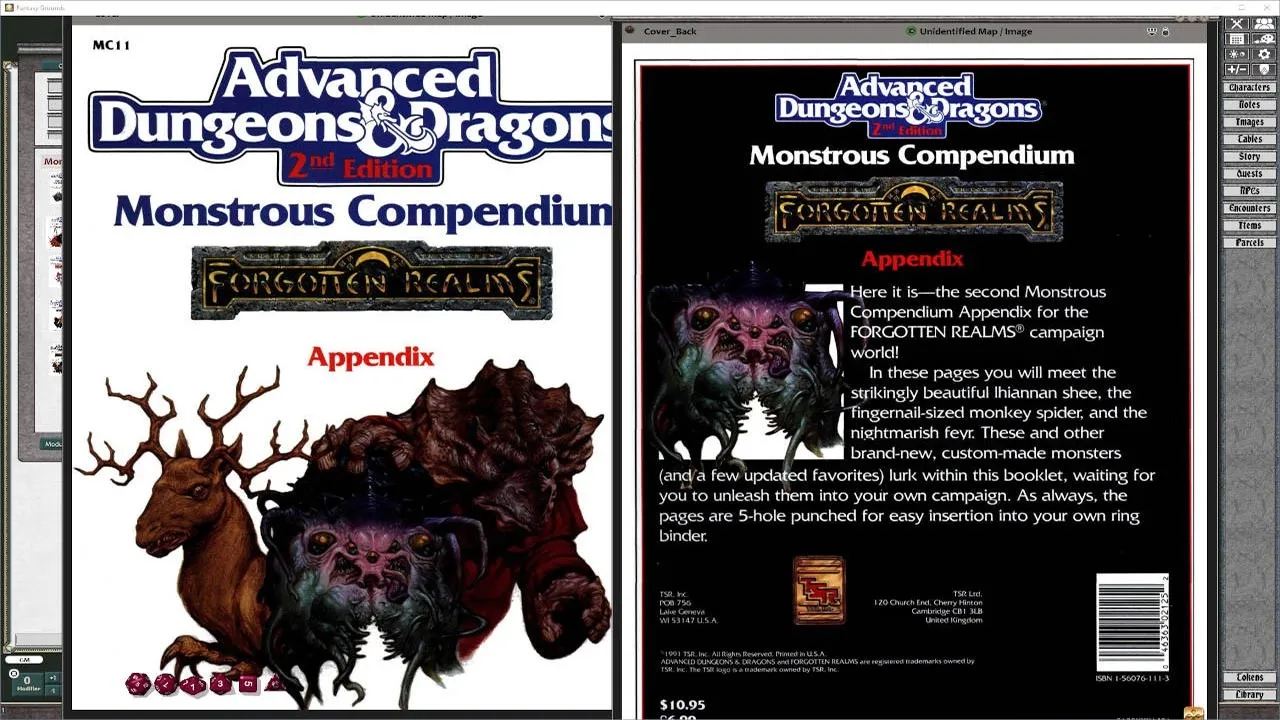 Fantasy Grounds - MC11 Monstrous Compendium Forgotten Realms Appendix (2E) Screenshot 7
