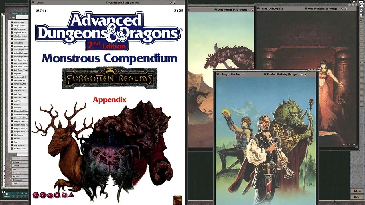 Fantasy Grounds - MC11 Monstrous Compendium Forgotten Realms Appendix (2E) Screenshot 0