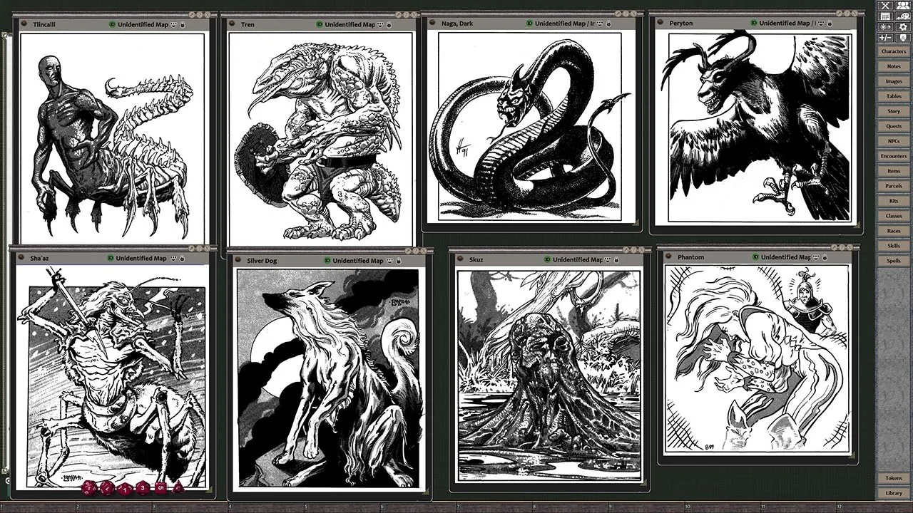 Fantasy Grounds - MC11 Monstrous Compendium Forgotten Realms Appendix (2E) Screenshot 1