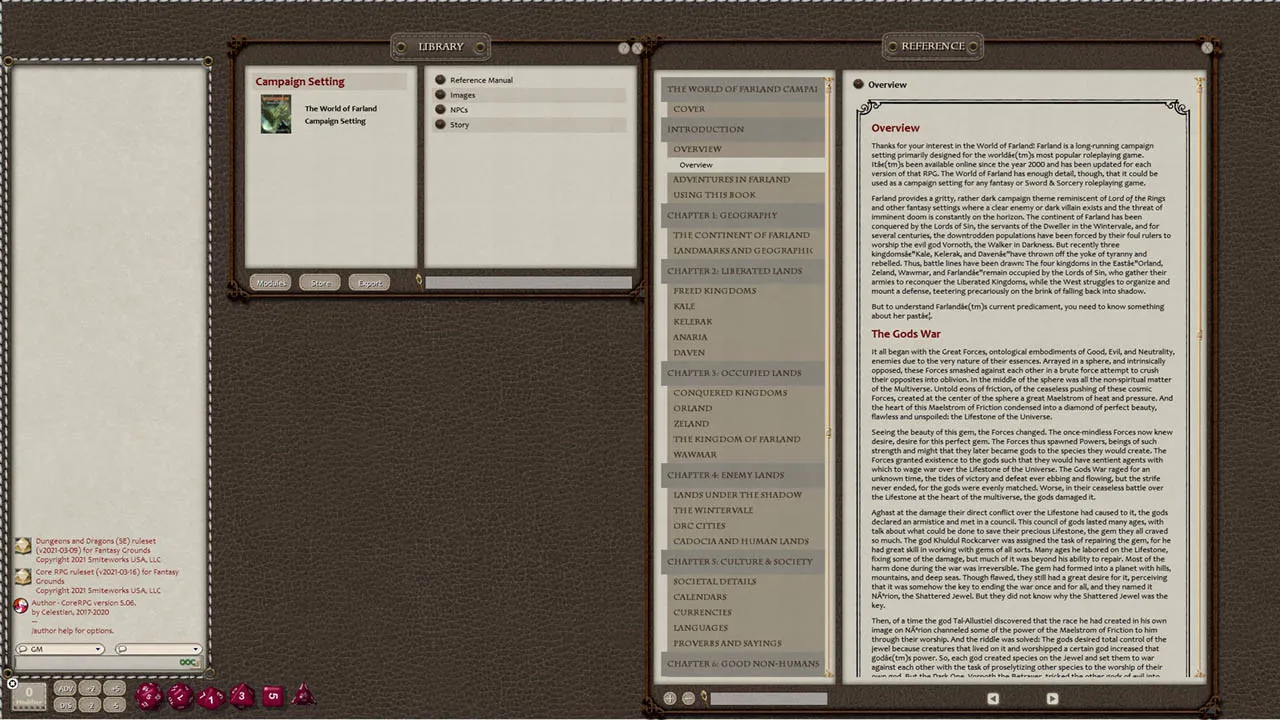 Fantasy Grounds - World of Farland Campaign Setting Screenshot 1
