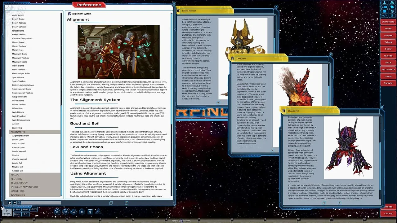 Fantasy Grounds - Starfinder RPG - Starfinder Galaxy Exploration Manual Screenshot 1