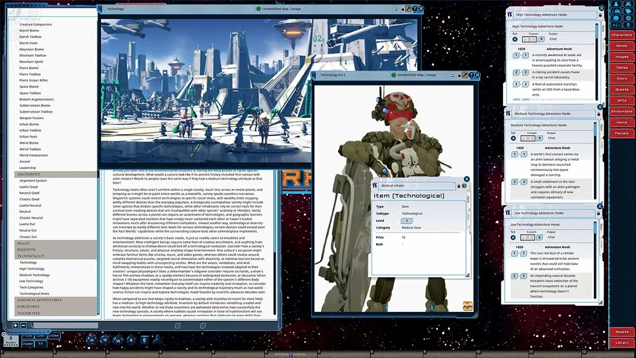 Fantasy Grounds - Starfinder RPG - Starfinder Galaxy Exploration Manual Screenshot 6