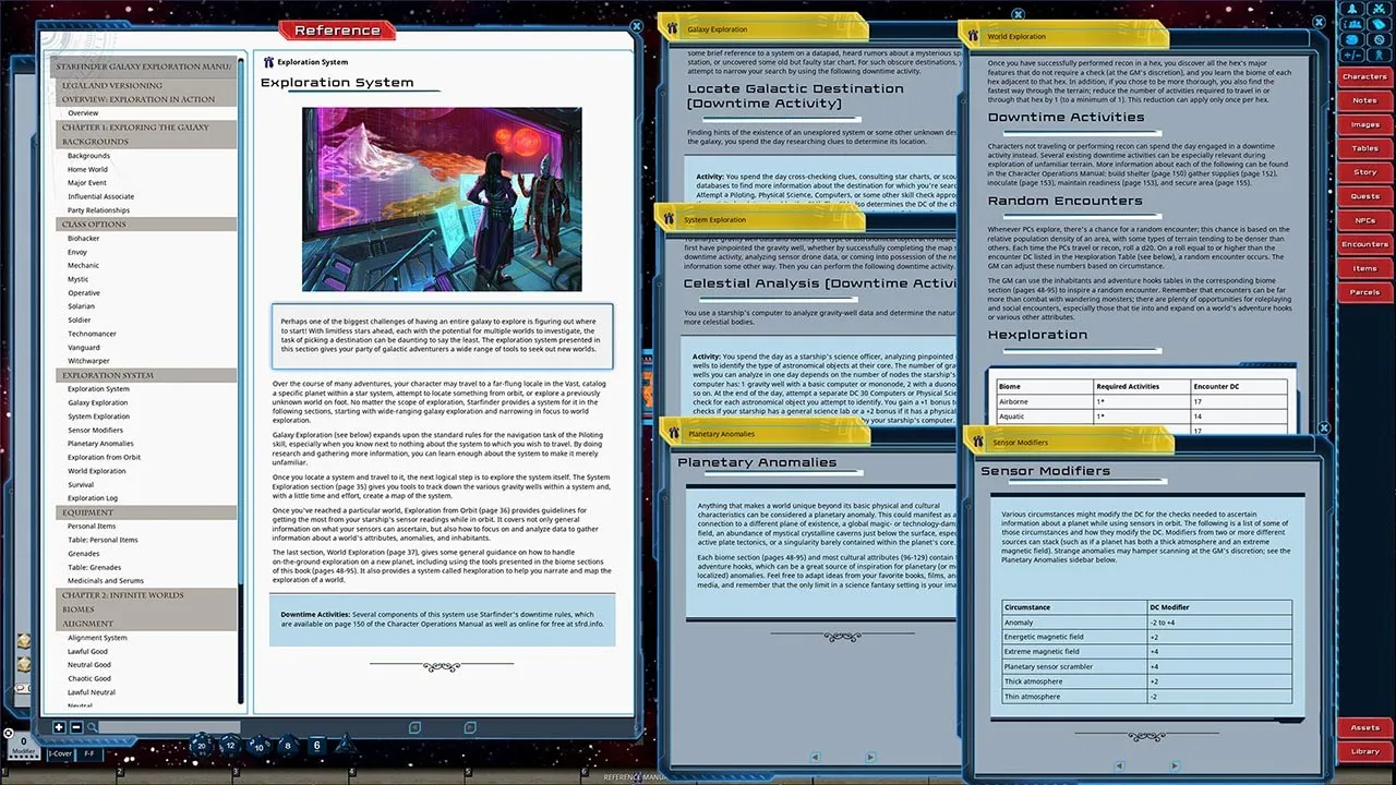 Fantasy Grounds - Starfinder RPG - Starfinder Galaxy Exploration Manual Screenshot 5