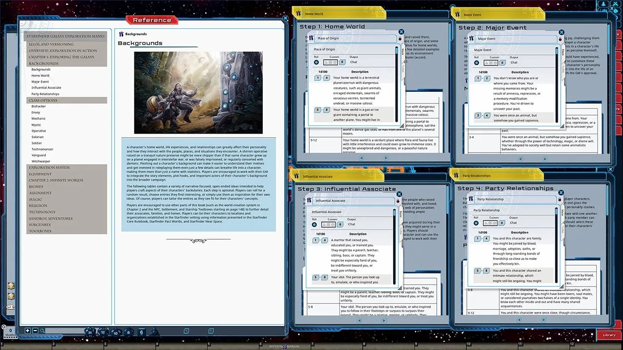 Fantasy Grounds - Starfinder RPG - Starfinder Galaxy Exploration Manual Screenshot 7
