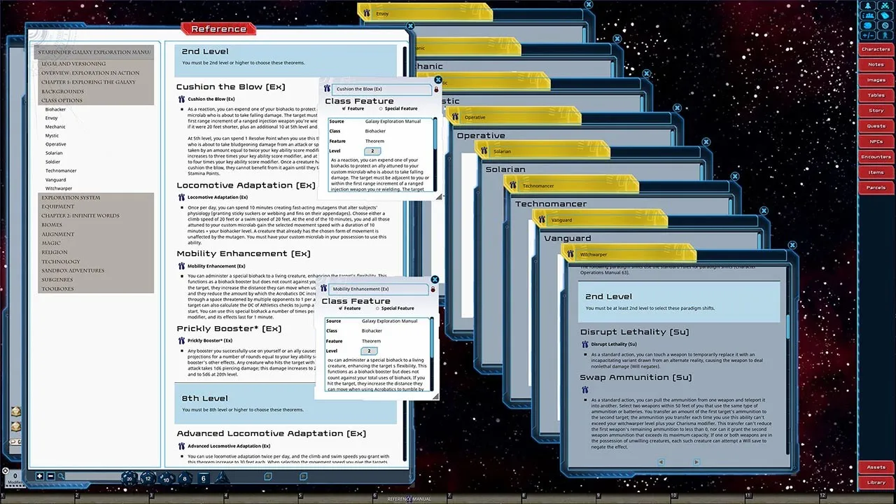 Fantasy Grounds - Starfinder RPG - Starfinder Galaxy Exploration Manual Screenshot 3