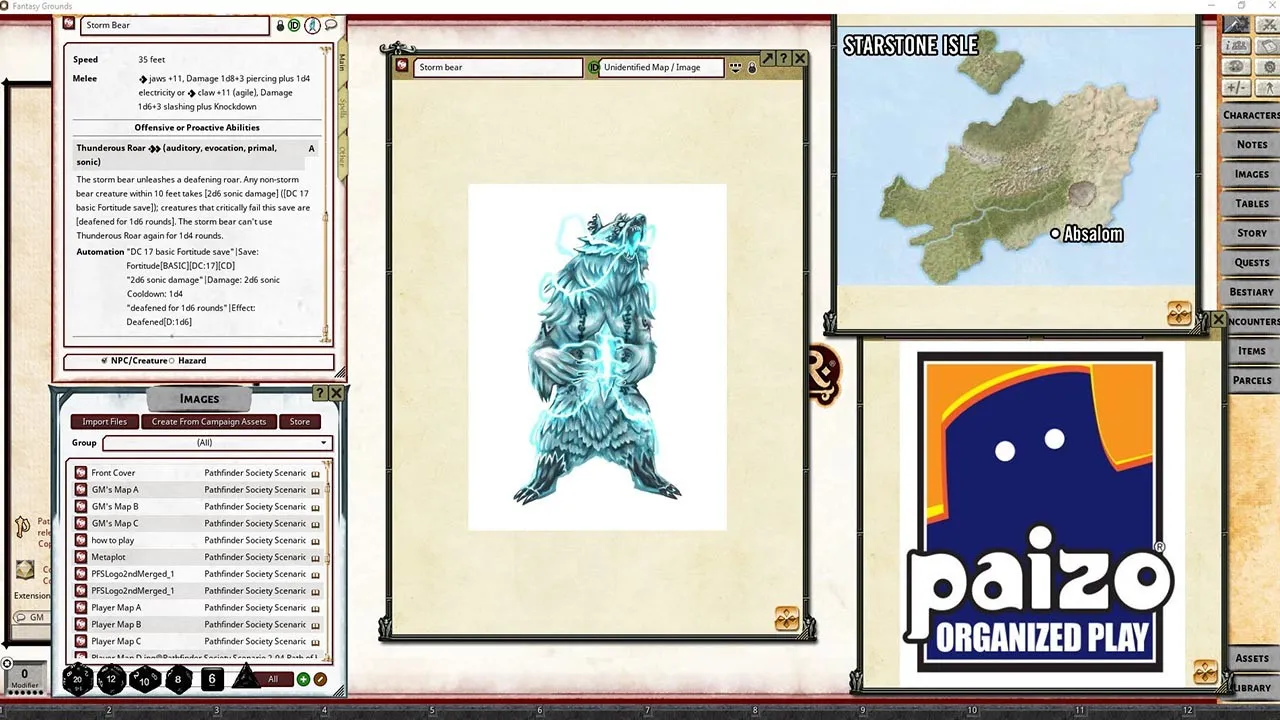 Fantasy Grounds - Pathfinder 2 RPG - Pathfinder Society Scenario #2-05: Balancing the Scales Screenshot 3