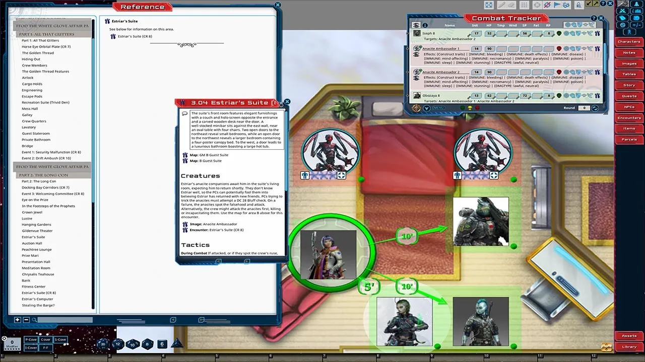 Fantasy Grounds - Starfinder Adventure Path #37: The White Glove Affair (Fly Free or Die 4 of 6) Screenshot 3