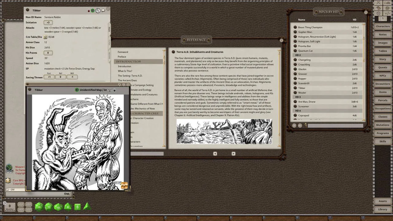 Fantasy Grounds - Mutant Crawl Classics Role Playing Game Screenshot 5