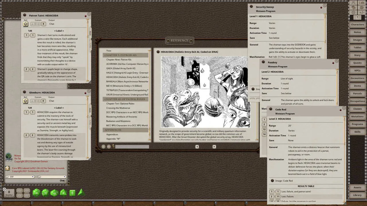 Fantasy Grounds - Mutant Crawl Classics Role Playing Game Screenshot 4