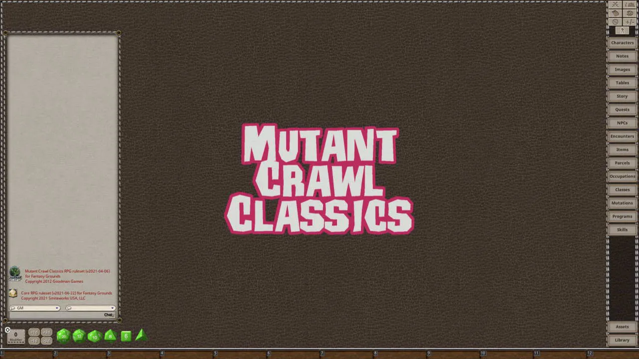 Fantasy Grounds - Mutant Crawl Classics Role Playing Game Screenshot 0