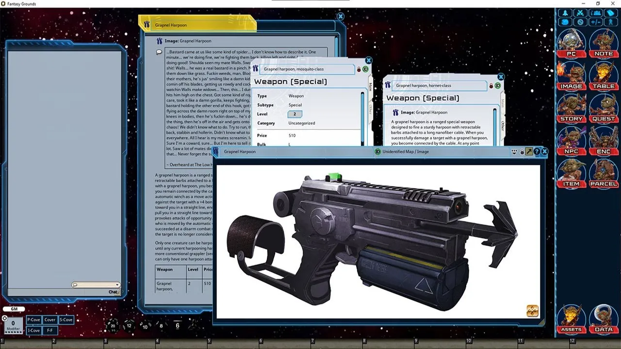 Fantasy Grounds - Secret Weapons Project Screenshot 2