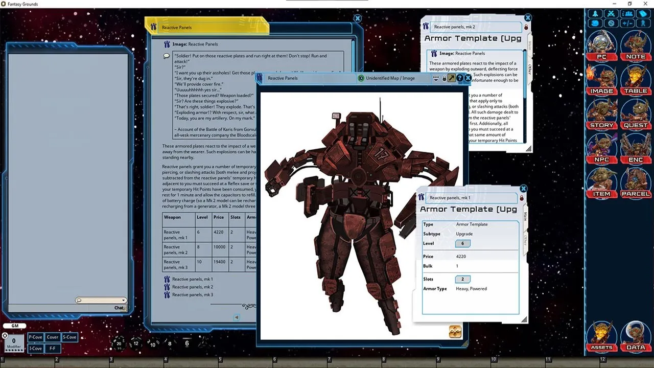 Fantasy Grounds - Secret Weapons Project Screenshot 3