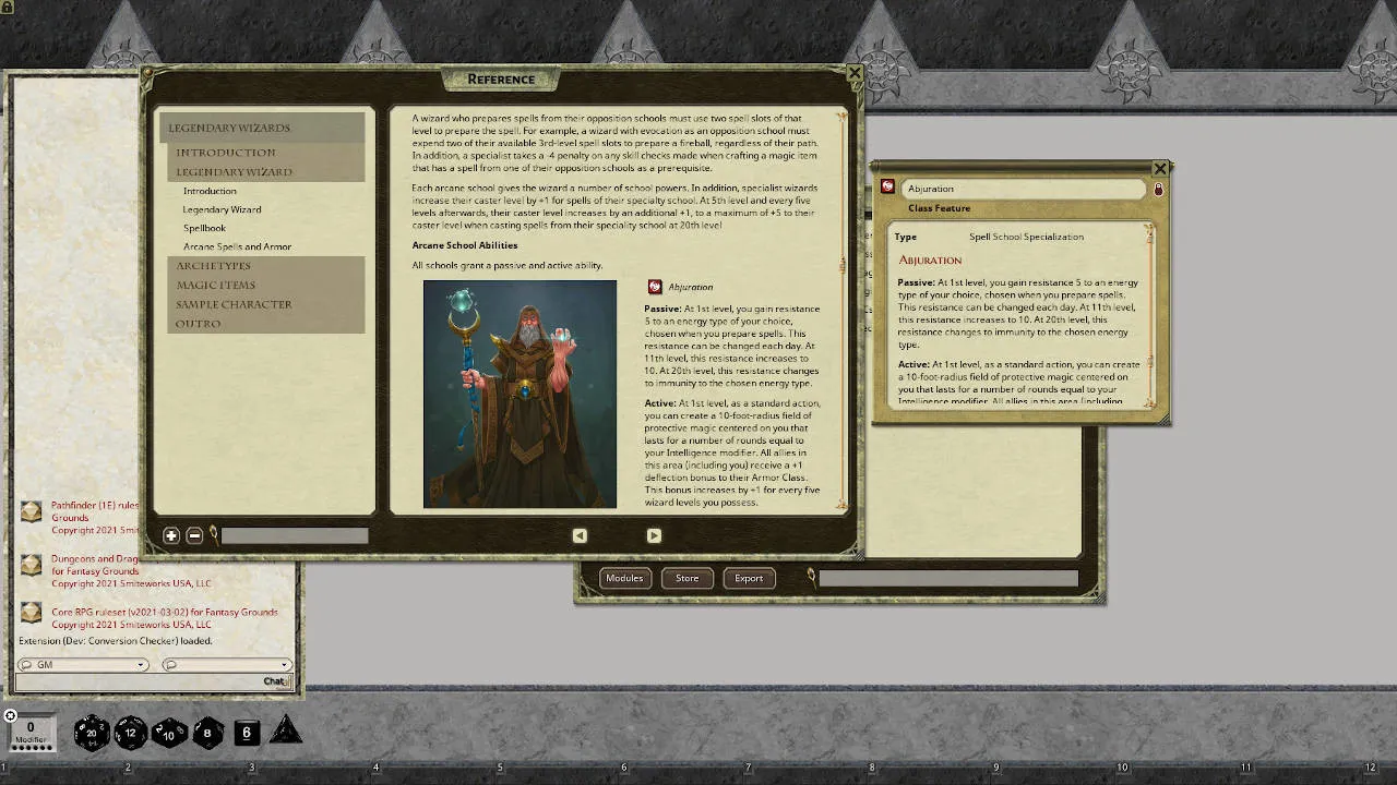 Fantasy Grounds - Legendary Wizards Screenshot 2
