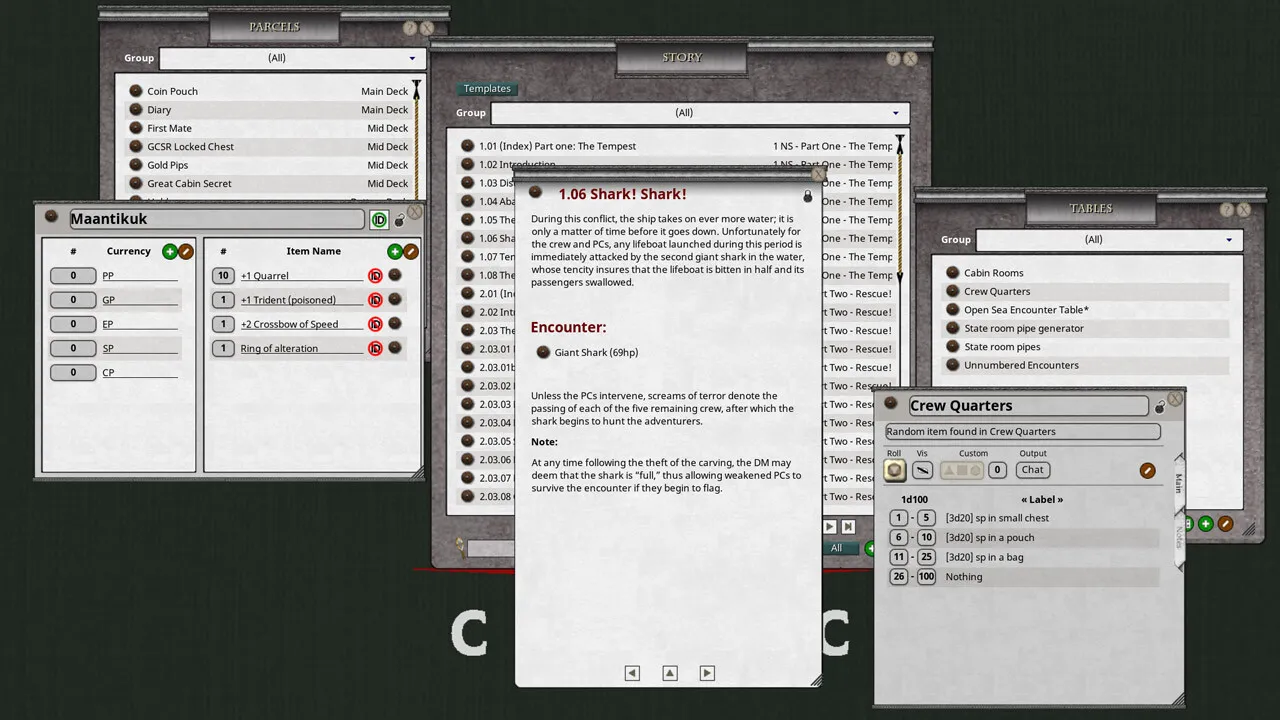 Fantasy Grounds - D&D Classics - Night of the Shark (2E) Screenshot 2