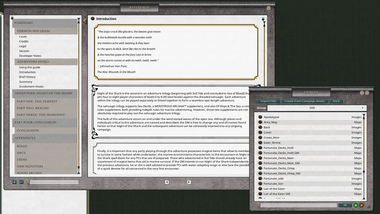 Fantasy Grounds - D&D Classics - Night of the Shark (2E) Screenshot 3