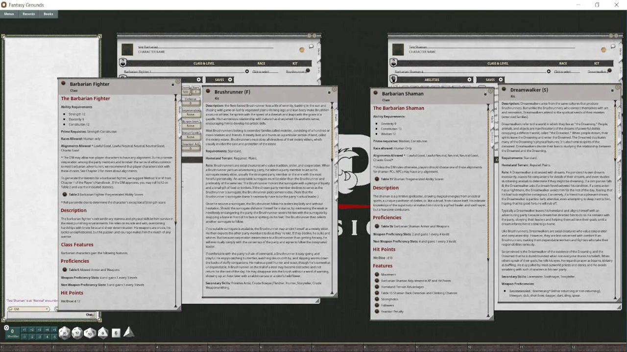 Fantasy Grounds - D&D Classics: The Complete Barbarian's Handbook Screenshot 3