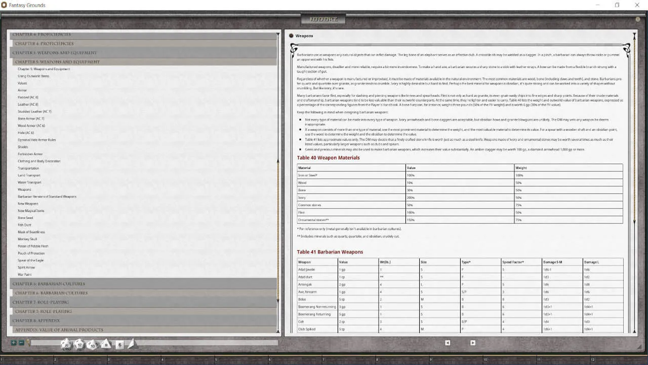 Fantasy Grounds - D&D Classics: The Complete Barbarian's Handbook Screenshot 2