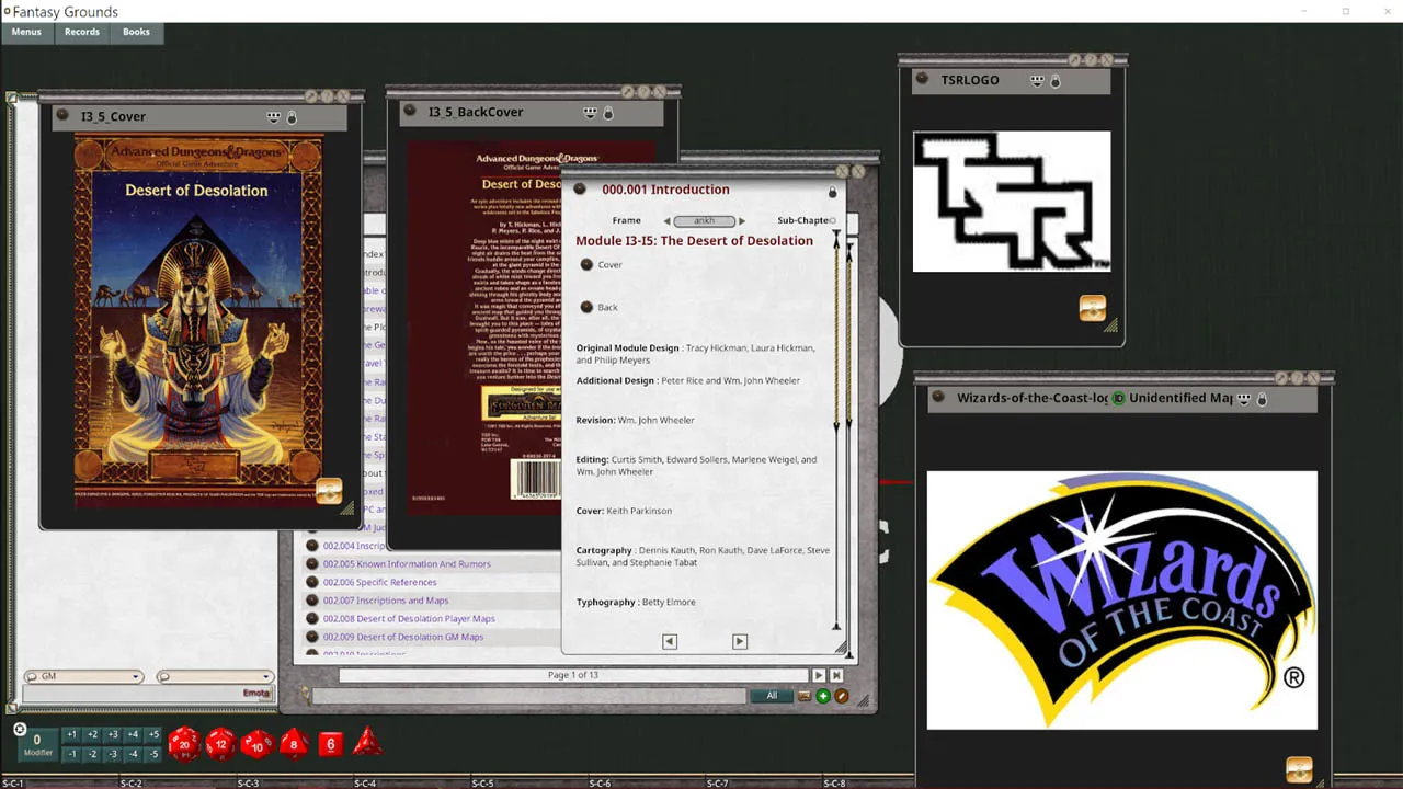 Fantasy Grounds - D&D Classics: I3-5 Desert of Desolation (1E) Screenshot 0
