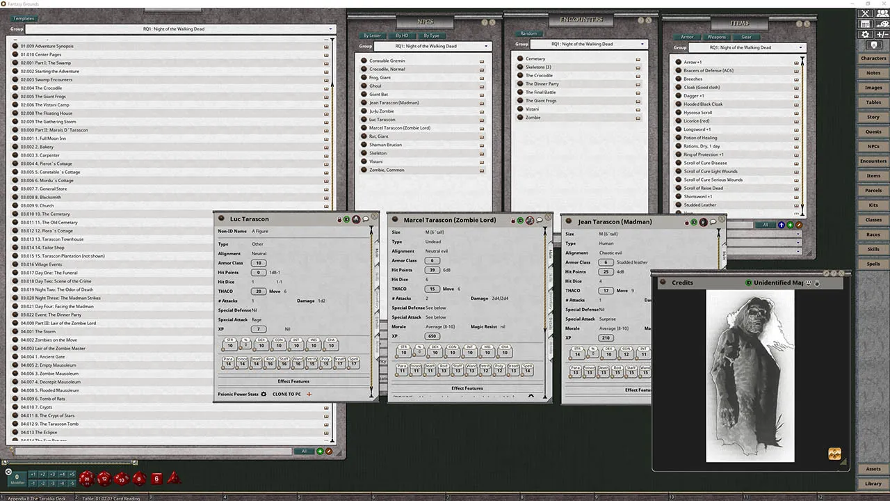 Fantasy Grounds - RQ1 Night of the Walking Dead (2E) Screenshot 4
