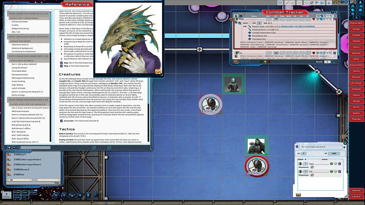 Fantasy Grounds - Starfinder Adventure Path #38: Crash & Burn (Fly Free or Die 5 of 6) Screenshot 0