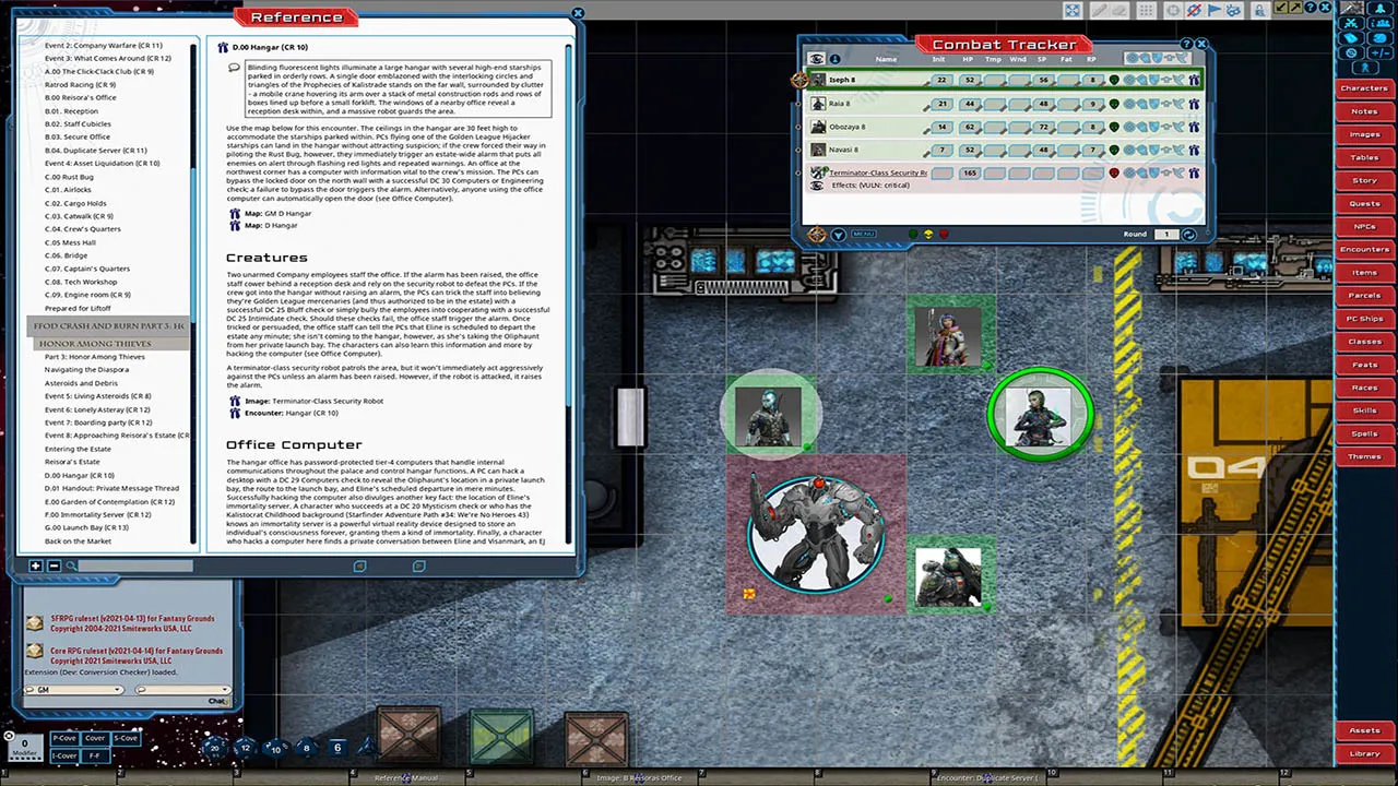 Fantasy Grounds - Starfinder Adventure Path #38: Crash & Burn (Fly Free or Die 5 of 6) Screenshot 5