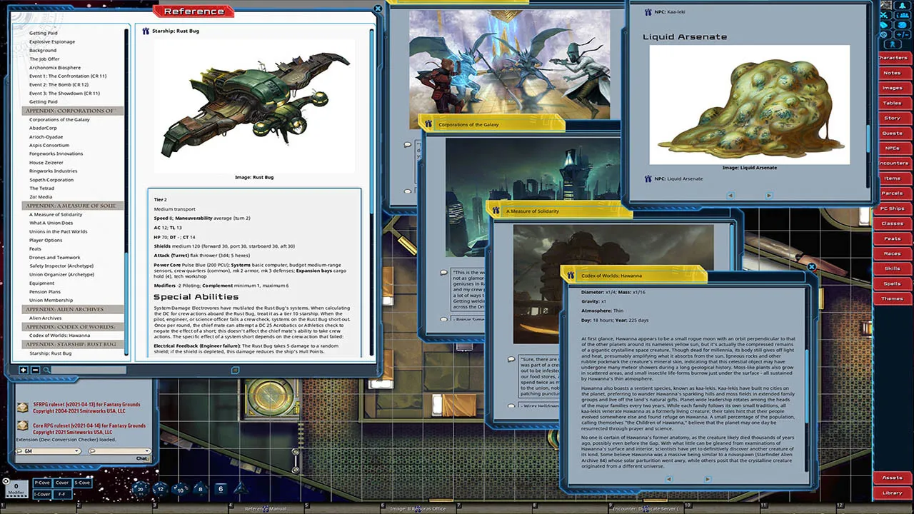 Fantasy Grounds - Starfinder Adventure Path #38: Crash & Burn (Fly Free or Die 5 of 6) Screenshot 4