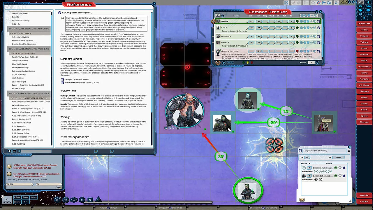 Fantasy Grounds - Starfinder Adventure Path #38: Crash & Burn (Fly Free or Die 5 of 6) Screenshot 1