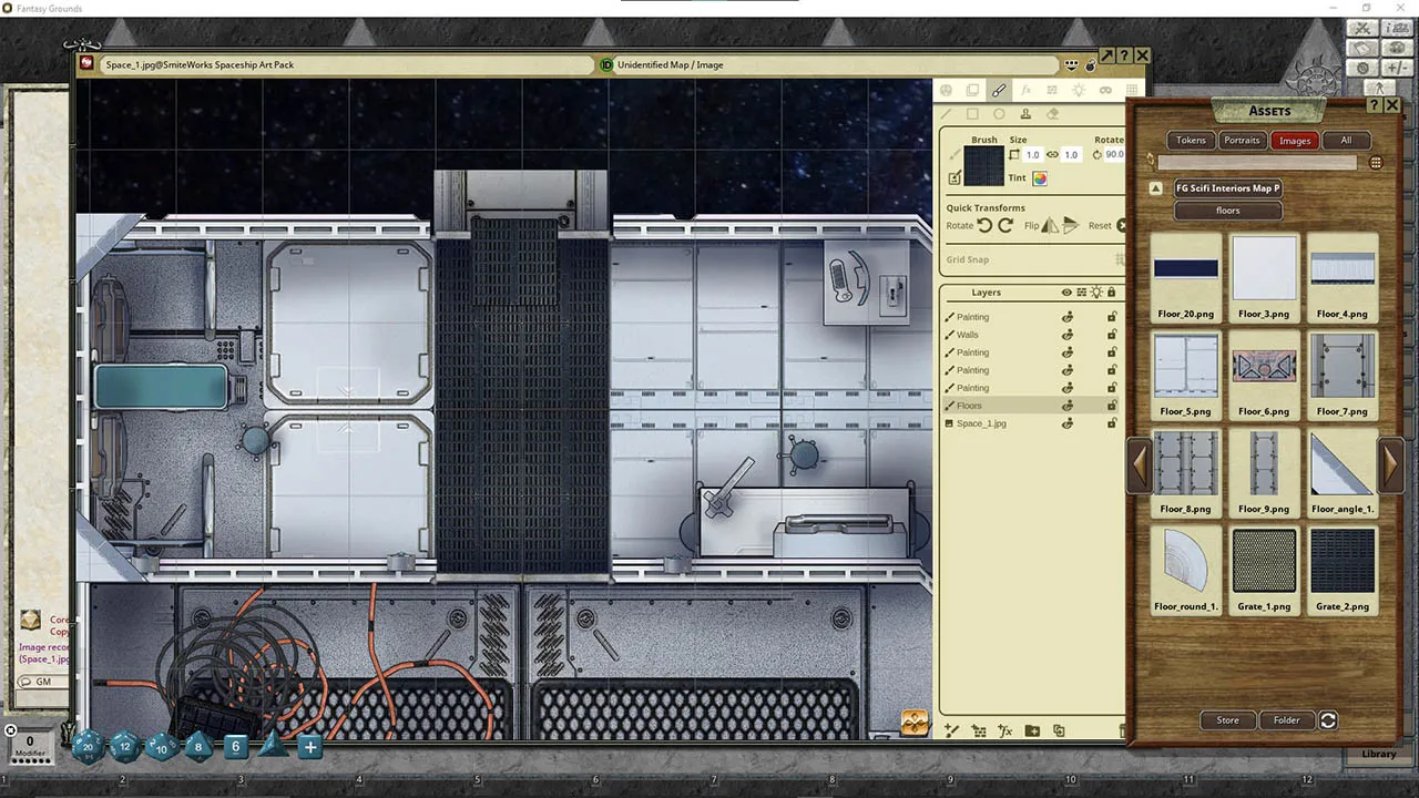 Fantasy Grounds - Fantasy Grounds Scifi Interiors Map Pack Screenshot 0
