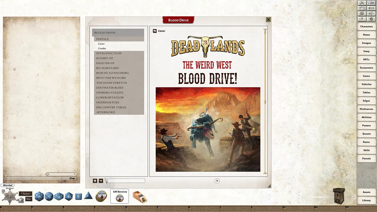 Fantasy Grounds - Deadlands: Blood Drive Screenshot 3