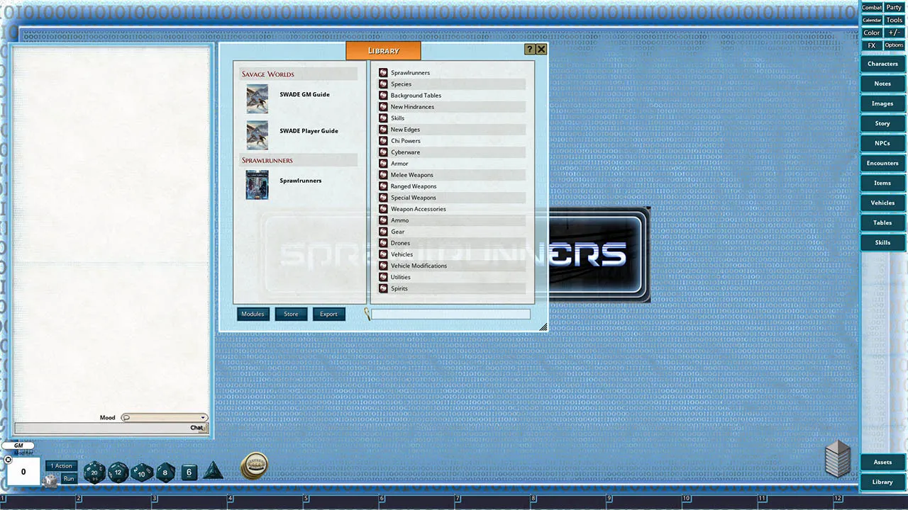 Fantasy Grounds - Sprawlrunners Screenshot 2