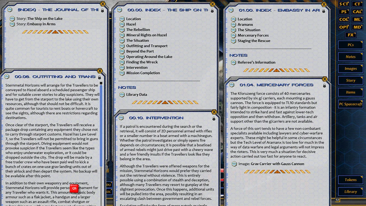 Fantasy Grounds - Journal of the Travellers' Aid Society Volume 1 Screenshot 0