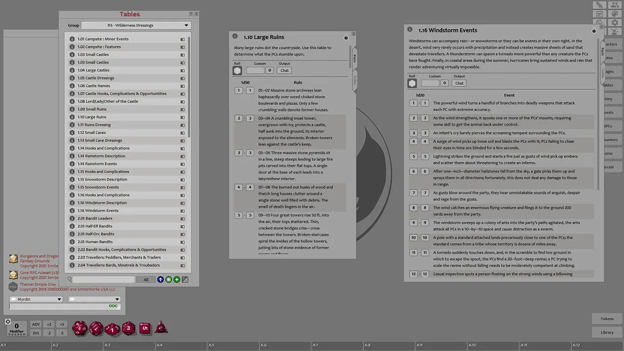 Fantasy Grounds - GM'S Miscellany: Wilderness Dressing Screenshot 3