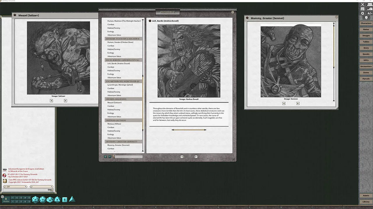 Fantasy Grounds - MC15 Monstrous Compendium Ravenloft Appendix II: Children of the Night (2E) Screenshot 2